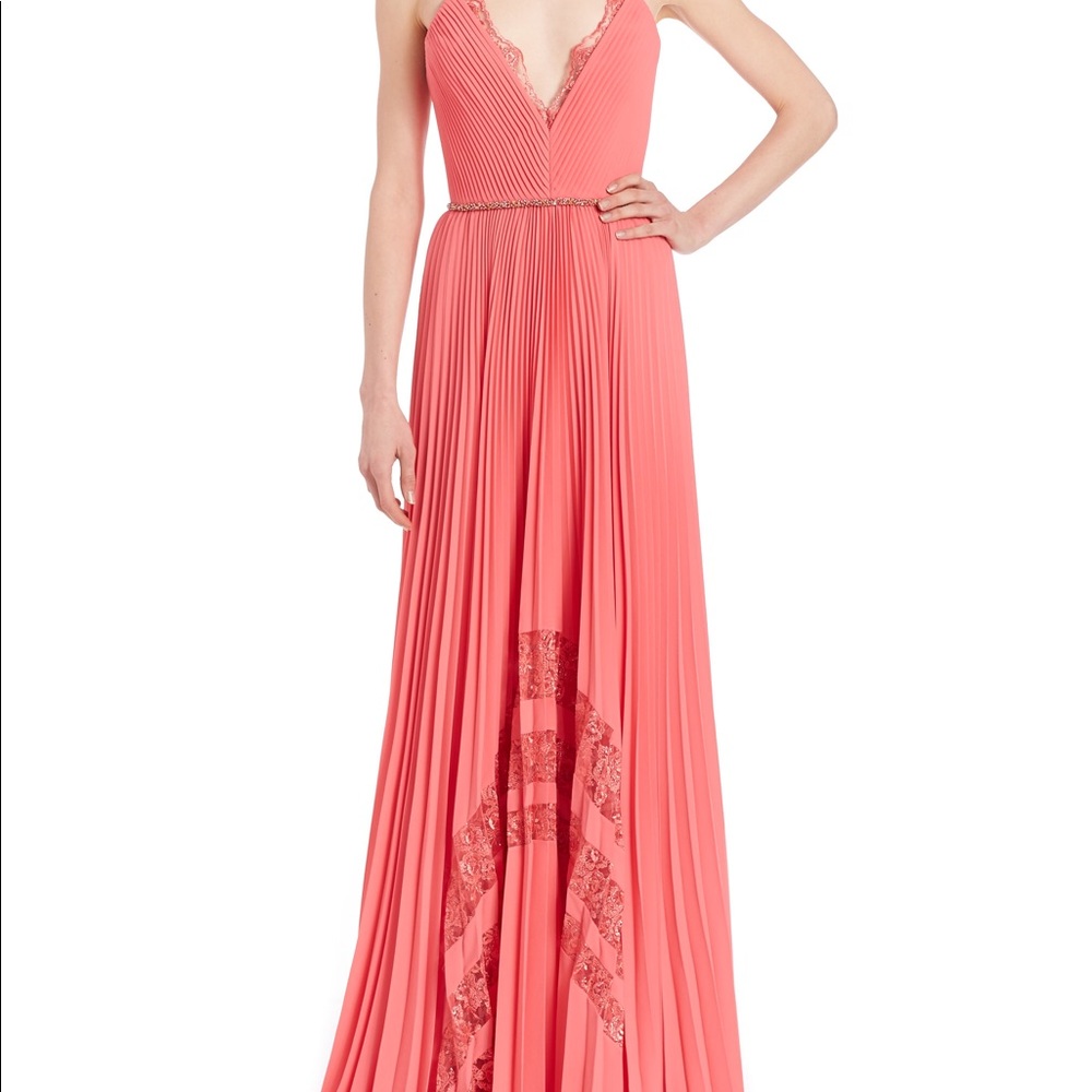 Badgley Mischka Women’s Spaghetti Strap Gown NWT - Picture 2 of 6